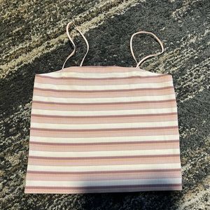 American Eagle Striped Crop Top
